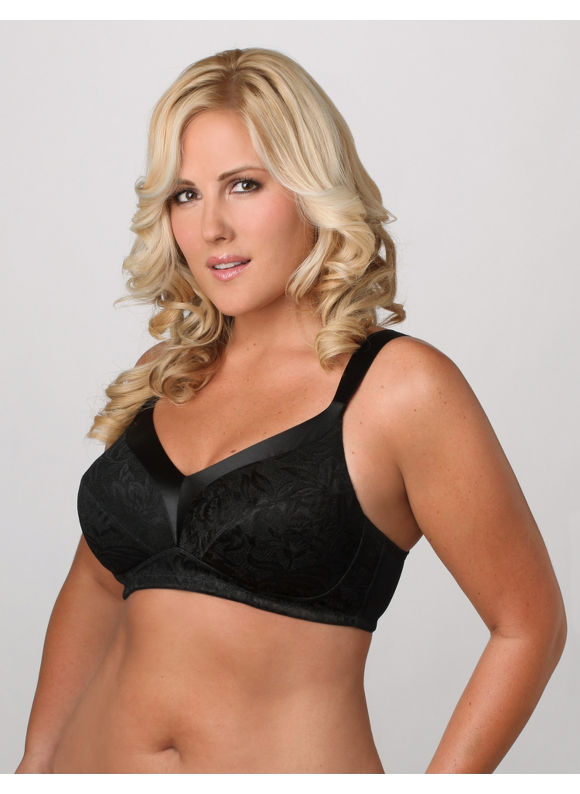 Catherines Women's Plus Size/Black Playtex 18 Hour Gel Comfort Strap - Size 44C