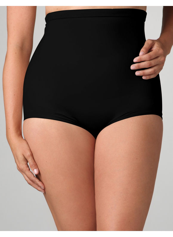 Catherines Women's Plus Size/Black Hi-Waist Shaping Brief - Size 8X