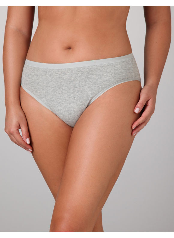 Women's Plus Size/Gray New Cotton Bikini Panties