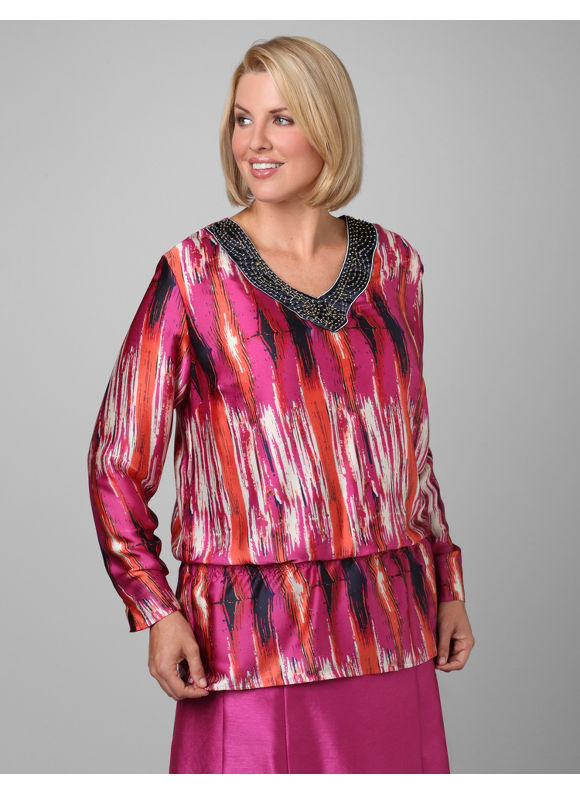 Catherines Womens Plus SizeMulti Russell Kemp Poetry in Motion Tunic  Size