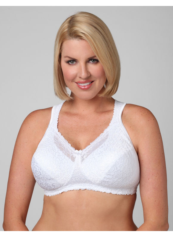 Catherines Women's Plus Size/White Playtex 18 Hour Comfort Lace Soft