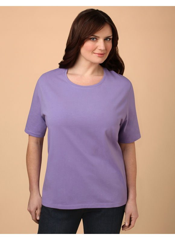 Catherines Womens Plus SizeJESTER RED Suprema Crewneck Tee  Size 0X