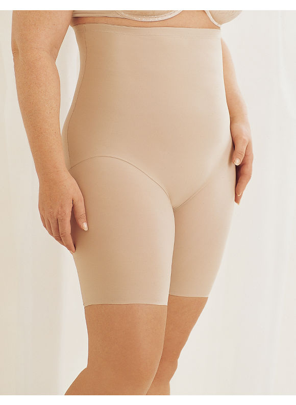 Catherines Women's Plus Size/BLACK High-Waist Thigh Shaper - Size 5X
