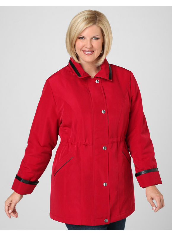 Pasazz.net Favorite -  Catherines Women's Plus Size/Red Belmont Stadium Jacket - Size 0X