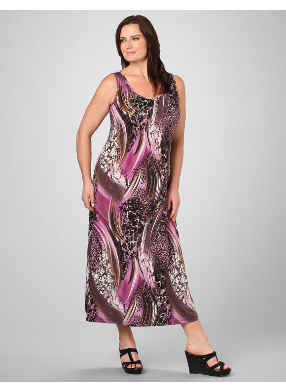 Animal Print Far-Reaching Effects Maxi Dress by Catherine's