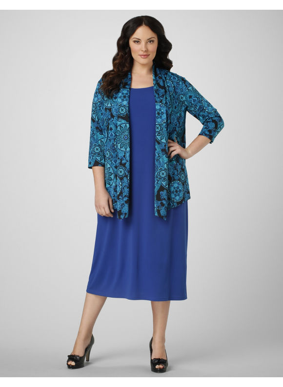Blue Hues Jacket Dress