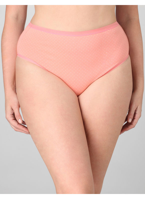 Pasazz.net Favorite - Catherines Women's Plus Size/Geranium Pindot Hi-Cut Panties - Size 10