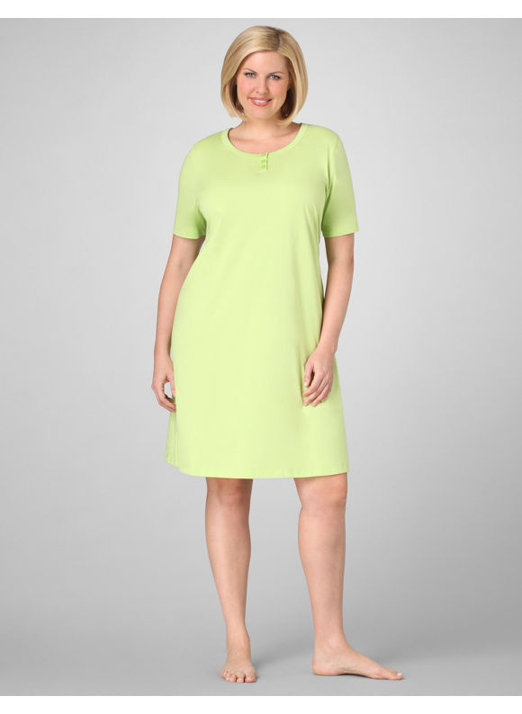 Pasazz.net Favorite - Catherines Women's Plus Size/Light Green Dreamy Short-Sleeve