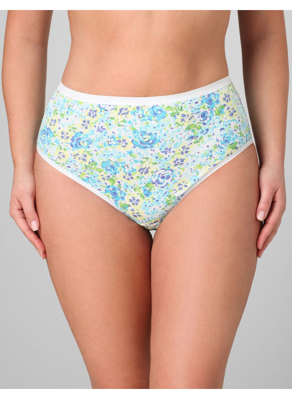 Catherines Women's Plus Size/White Spring Garden Cotton Panty - Size