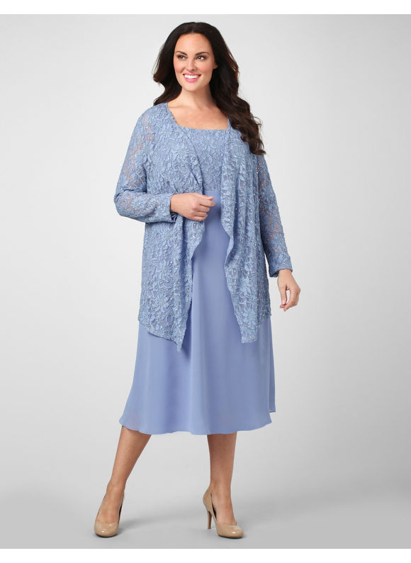 Pasazz.net Favorite - Catherines Women's Plus Size/Dusty Lavender Lace Enchantment Jacket