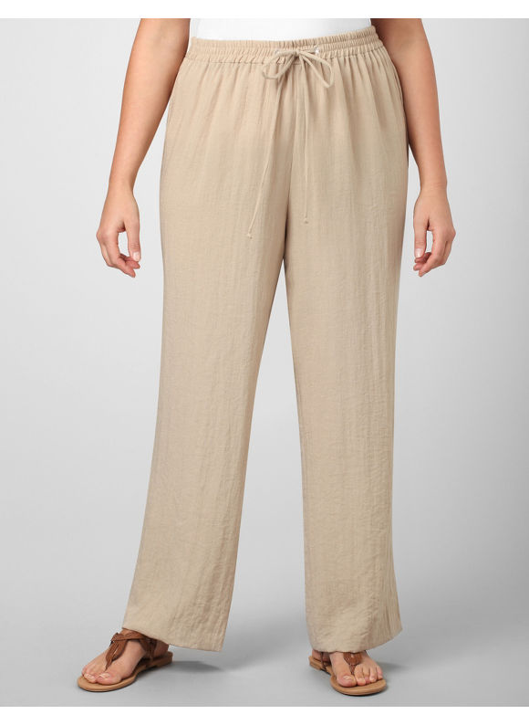 Pasazz.net Favorite - Catherines Women's Plus Size/Pebble Versatile Pull-On Pant - Size 0X