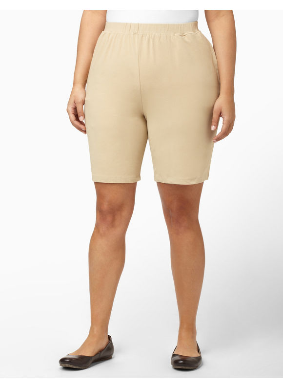 Pasazz.net Favorite - Catherines Plus Size Suprema Knit Short - Women's Size 3X, Dusty