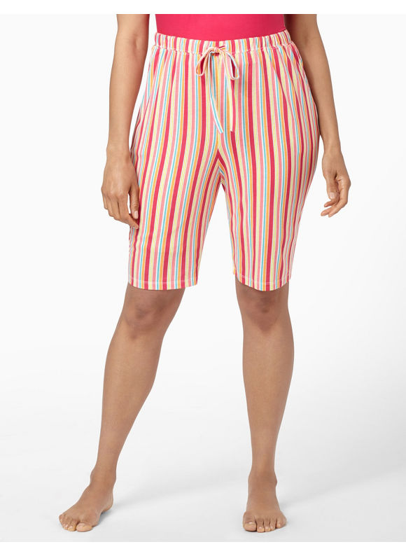 Pasazz.net Favorite - Catherines Plus Size Stripe Bermuda Sleep Short - Women's Size 3X,