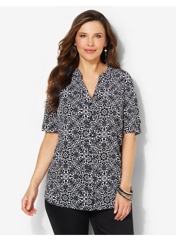 plus size blouses canada