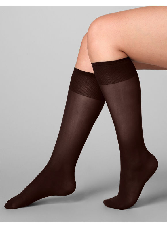 Pasazz.net Favorite - Catherines Women's Plus Size/Brown Cotton Sole Trouser Socks - Size