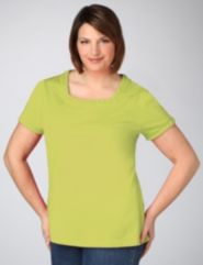 Shirred Squareneck Tee