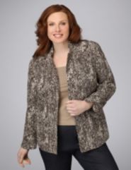 Textured Print Jacket