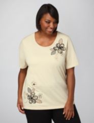 Embroidered Applique Tee