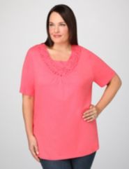 Floral Cutwork Top