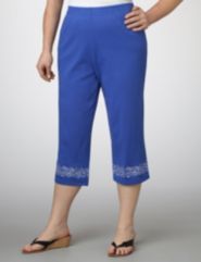 Embroidered Capris
