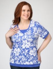 Tropical Layered Look Tee