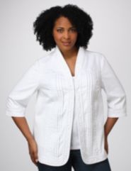 Ruched Denim Jacket
