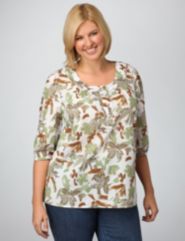Leaf Print Shirt
