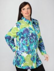Floral Print Long Length Tunic