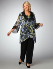 Abstract Print 3-Piece Pantset