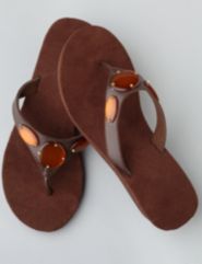 Disc Wedge Sandals