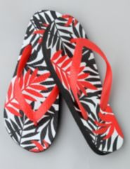Tropical Floral Flip Flops