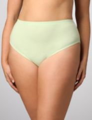 Stretch Satin Print Hi-Cut Panties