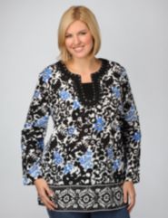 Studded Border Print Tunic