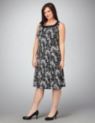Jewelneck Embellished Dress