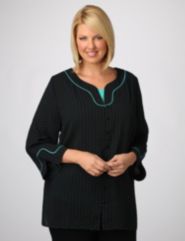 Layered Pindot Top