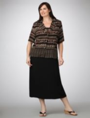 Print Crepon Jacket Dress