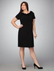 Rosette Trim Dress