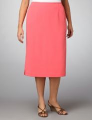 Crepe Straight Skirt