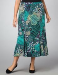 Mixed Print Skirt