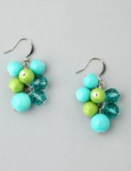 Oceana Cluster Bead Earrings