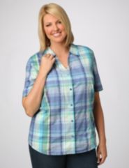 Dobby Plaid Twinset