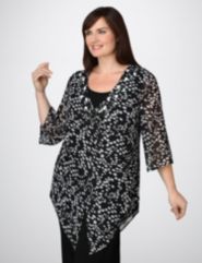 Russell Kemp Chiffon Duster & Tank Set