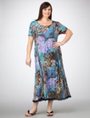 Print Crinkle Dress