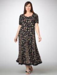 Floral Crinkle Dress
