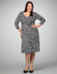 Abstract Print Dress