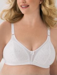 Glamorise&reg; 1010 Lace soft-cup lightly lined bra
