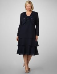Twilight Garden Jacket Dress by Catherines