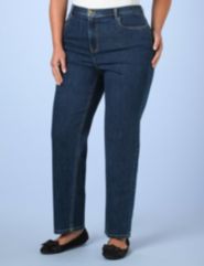 Right Fit&trade; Straight Jeans (Curvy)