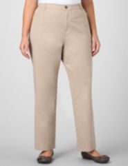 Twill Hidden Elastic Waist Pants