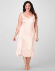 Moonlit Satin Long Nightgown